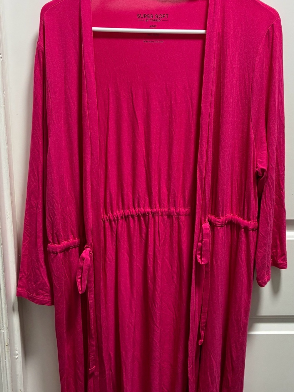 Super Soft Open-Front Cardigan - Hot Pink